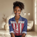 Custom Liberia Football Women Casual Shirt Sporty Style LT15