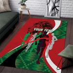 Personalised Athletics Kenya Area Rug Kente Pattern