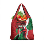 Personalised Athletics Kenya Grocery Bag Kente Pattern