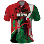Personalised Athletics Kenya Polo Shirt Kente Pattern