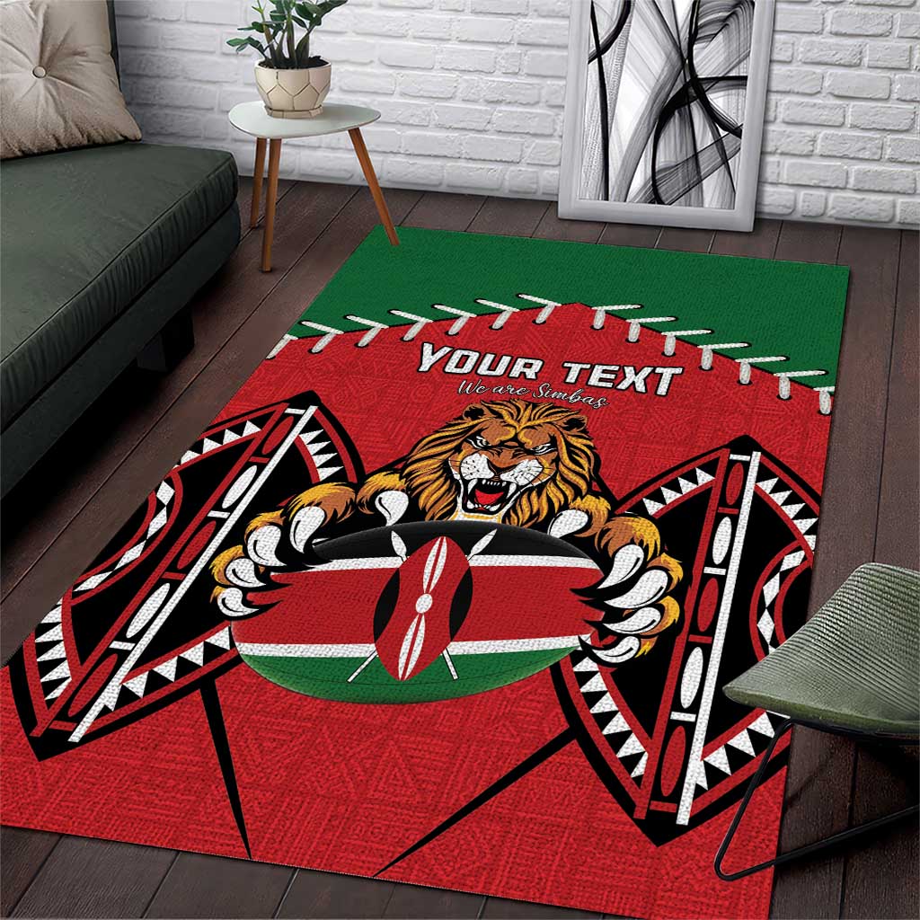 Custom Kenya Rugby Area Rug We Are Simbas
