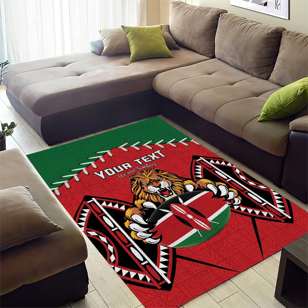 Custom Kenya Rugby Area Rug We Are Simbas