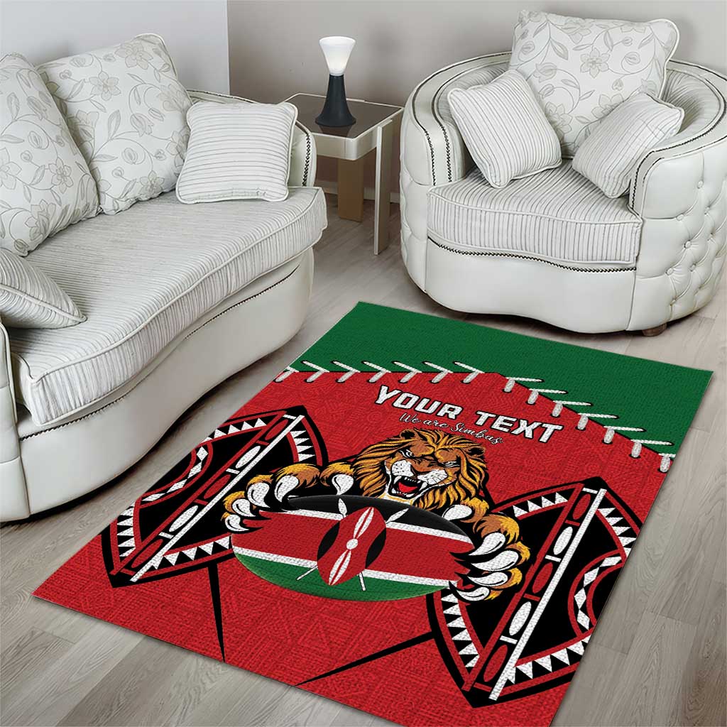 Custom Kenya Rugby Area Rug We Are Simbas