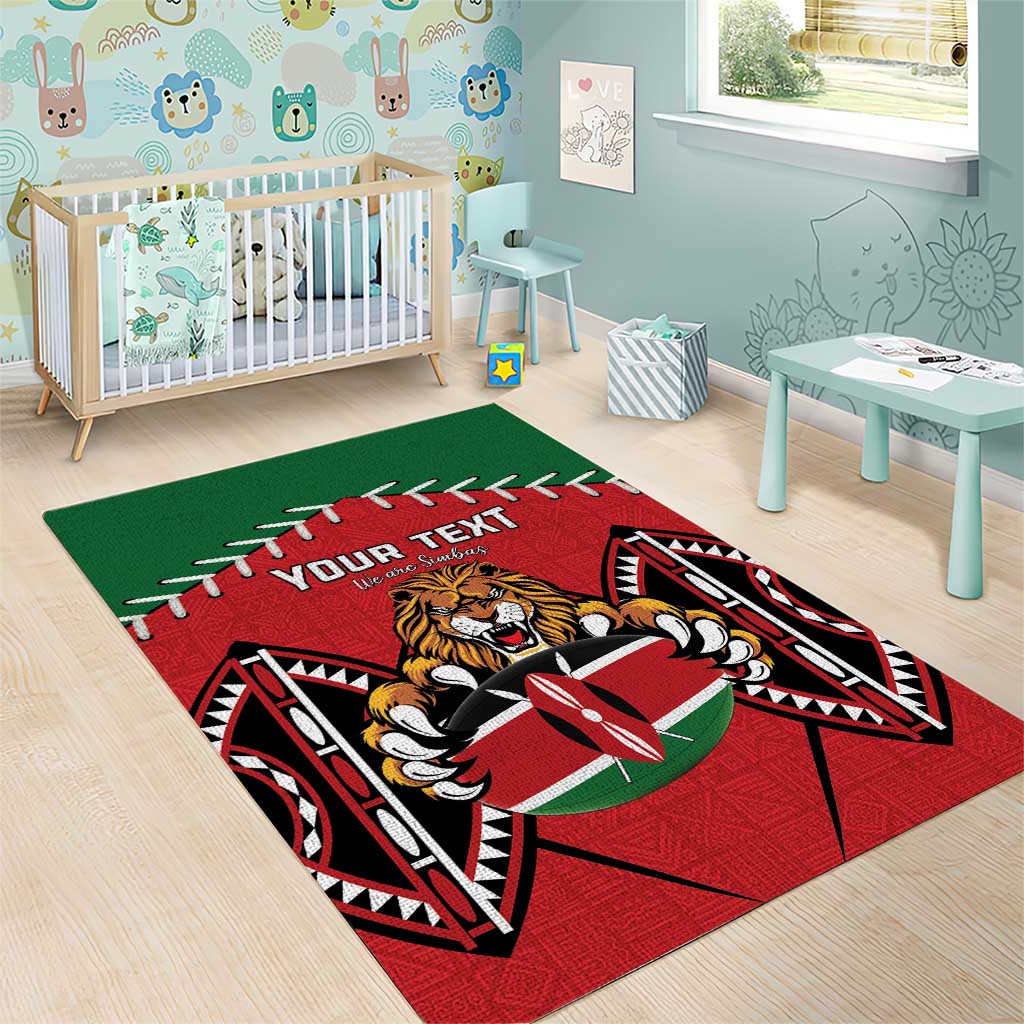 Custom Kenya Rugby Area Rug We Are Simbas