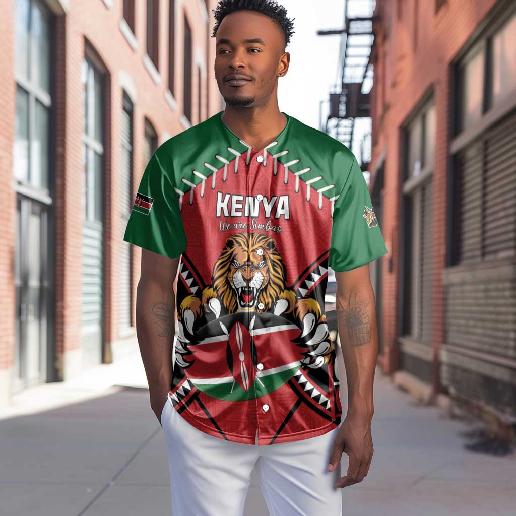 Custom Kenya Rugby Baseball Jersey We Are Simbas