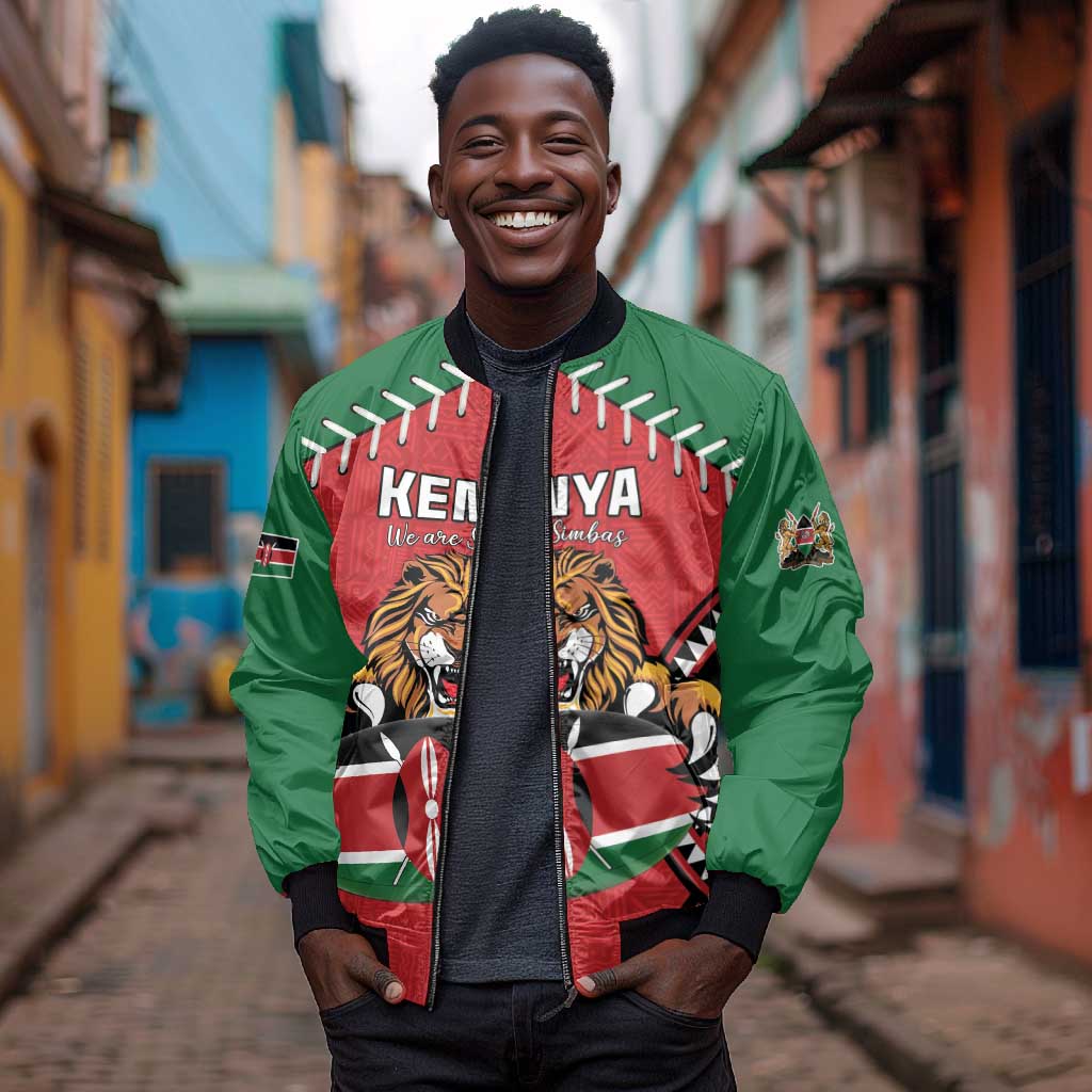 Custom Kenya Rugby Bomber Jacket We Are Simbas