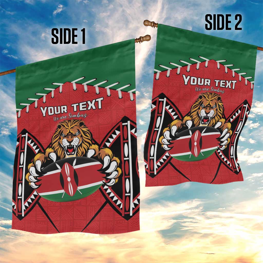 Custom Kenya Rugby Garden Flag We Are Simbas