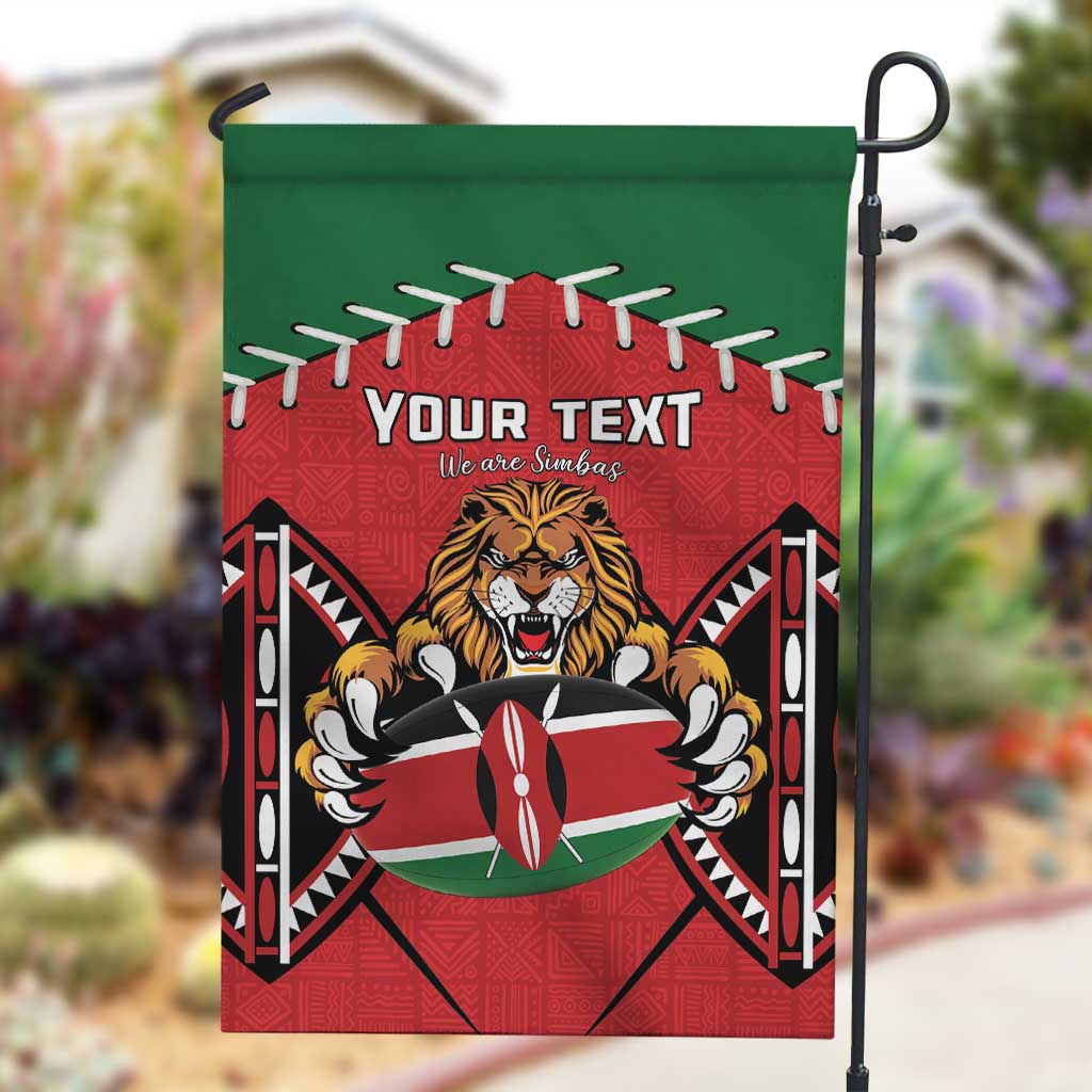 Custom Kenya Rugby Garden Flag We Are Simbas