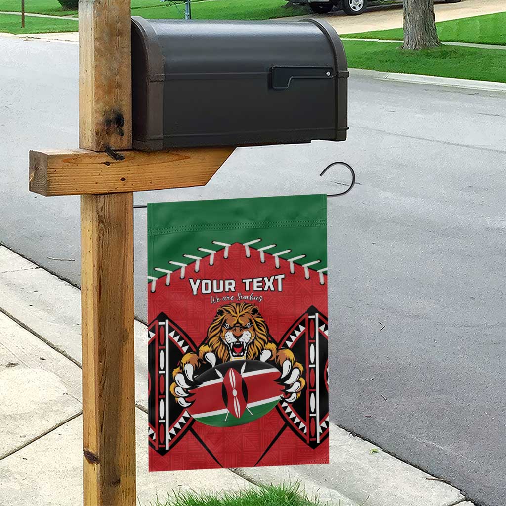 Custom Kenya Rugby Garden Flag We Are Simbas