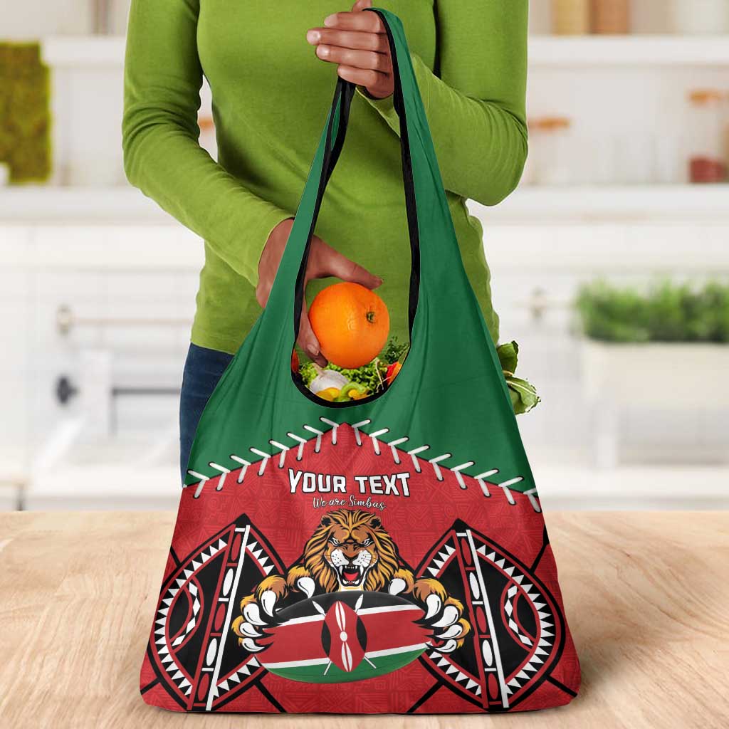 Custom Kenya Rugby Grocery Bag We Are Simbas