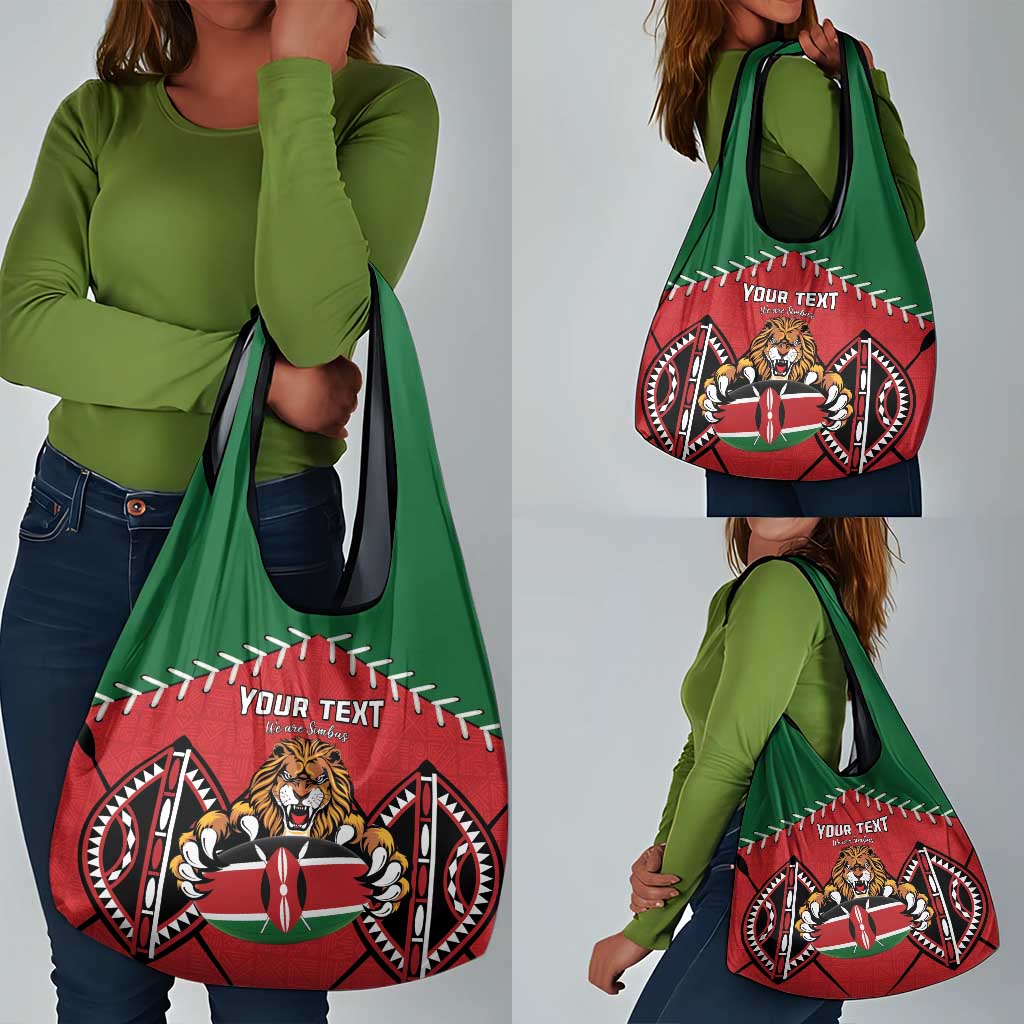 Custom Kenya Rugby Grocery Bag We Are Simbas