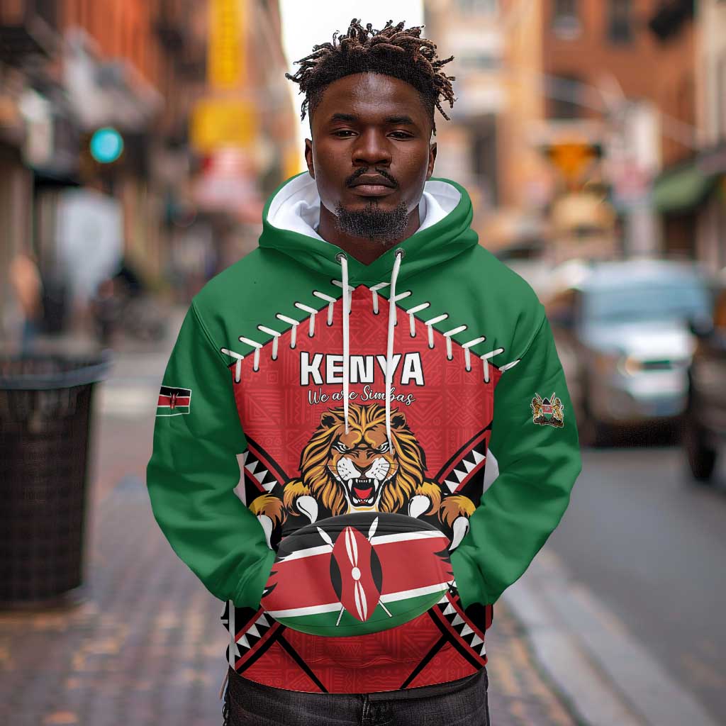 Custom Kenya Rugby Hoodie We Are Simbas