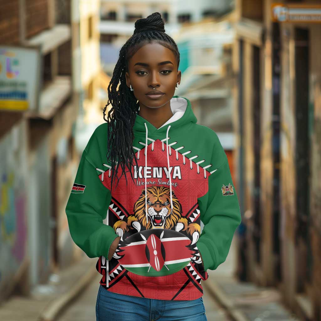 Custom Kenya Rugby Hoodie We Are Simbas