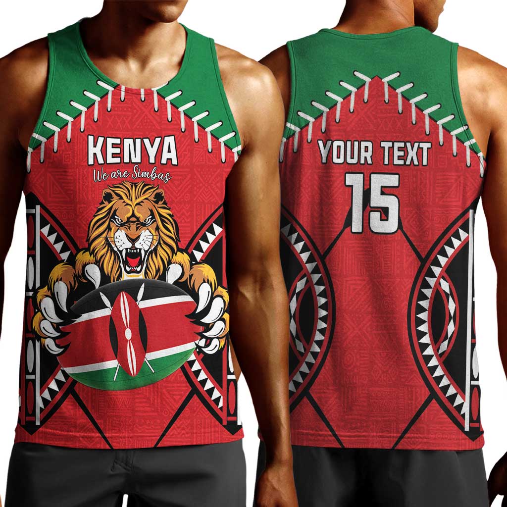 Custom Kenya Rugby Men Tank Top We Are Simbas