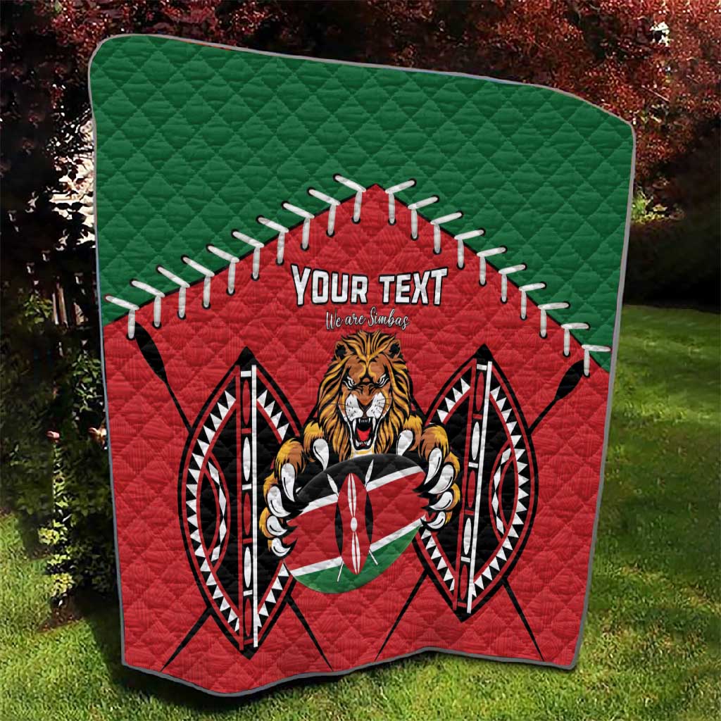 Custom Kenya Rugby Quilt We Are Simbas