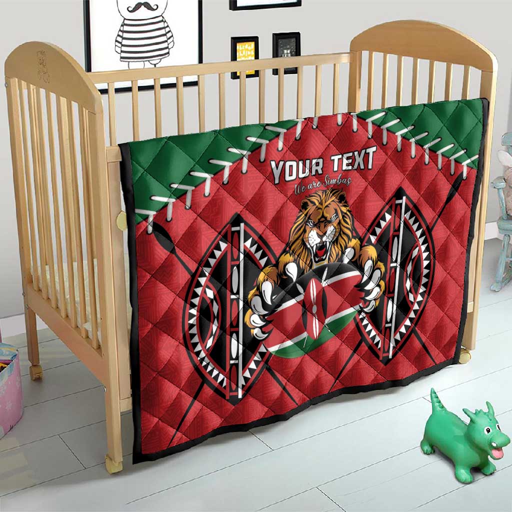 Custom Kenya Rugby Quilt We Are Simbas