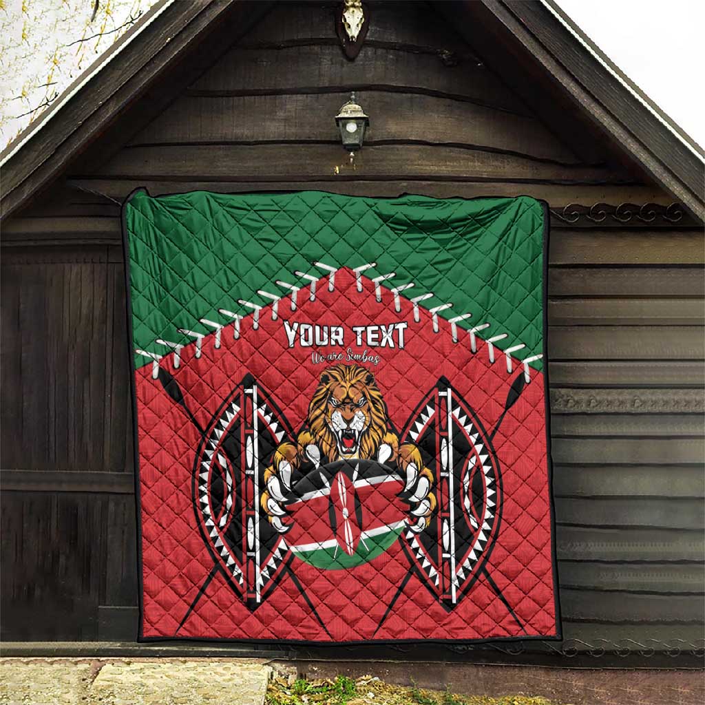 Custom Kenya Rugby Quilt We Are Simbas