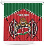 Custom Kenya Rugby Shower Curtain We Are Simbas
