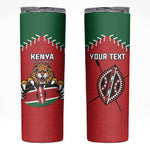 Custom Kenya Rugby Skinny Tumbler We Are Simbas