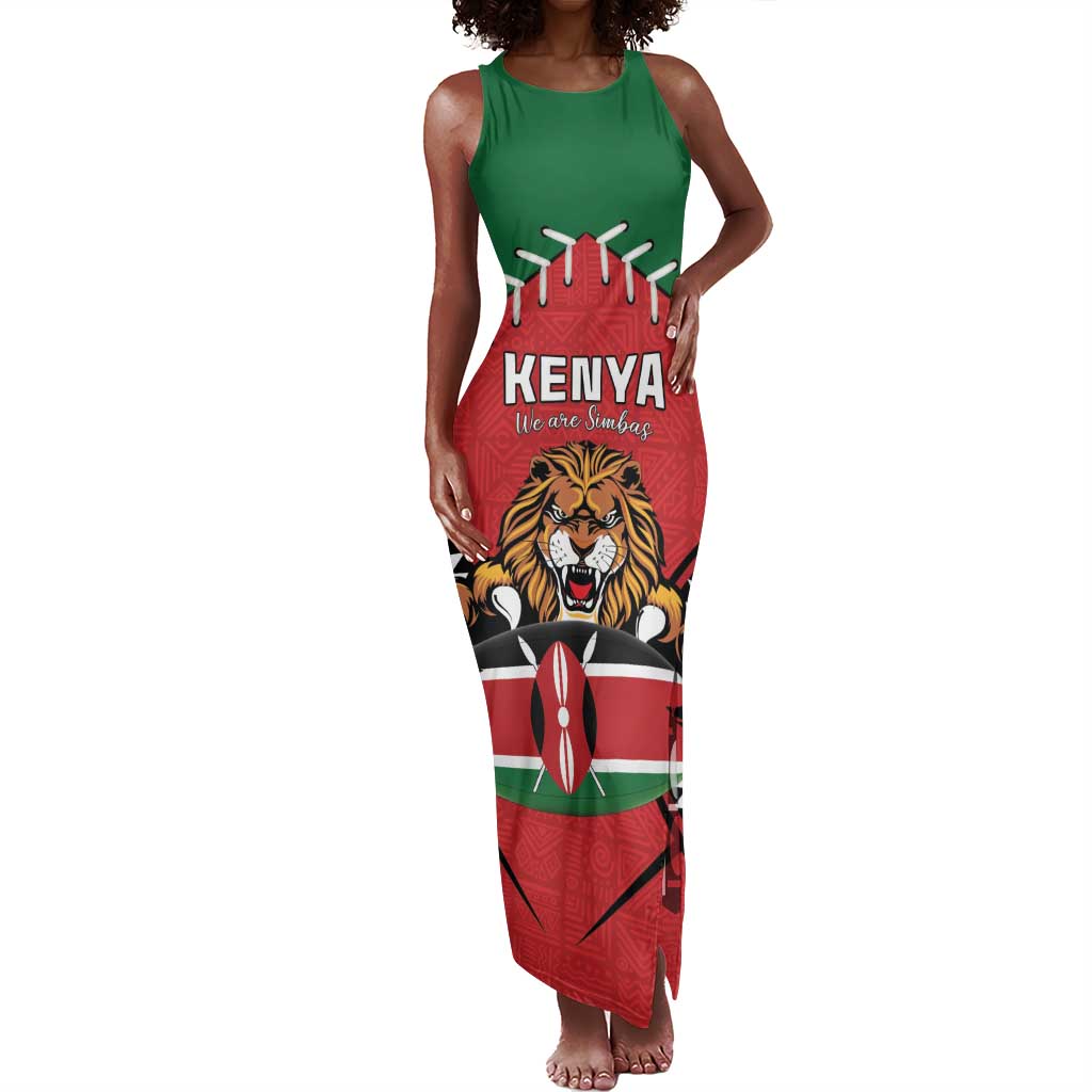 Custom Kenya Rugby Tank Maxi Dress We Are Simbas