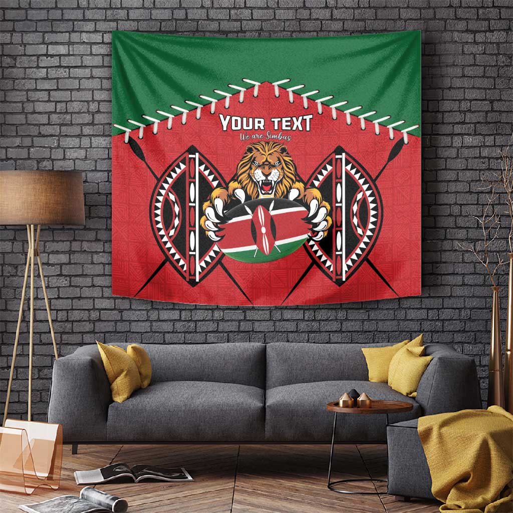 Custom Kenya Rugby Tapestry We Are Simbas