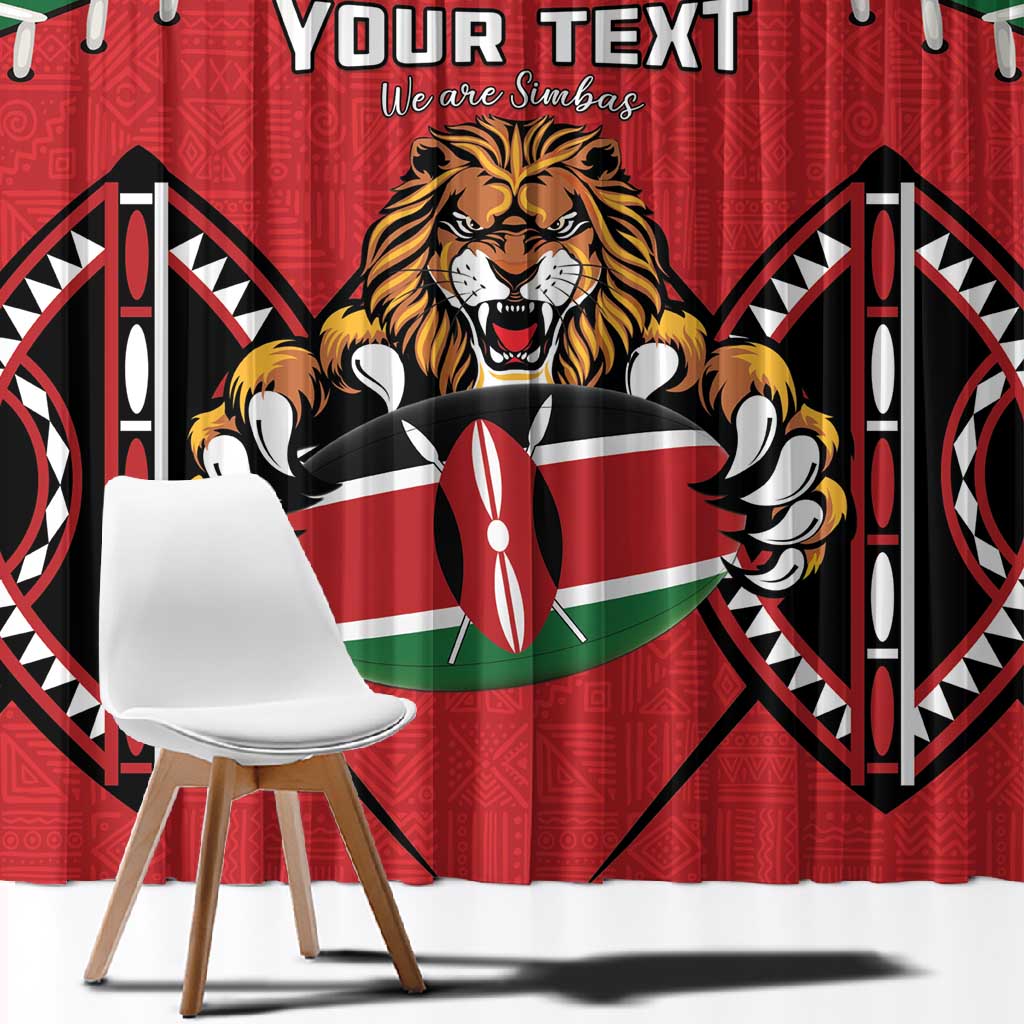 Custom Kenya Rugby Window Curtain We Are Simbas