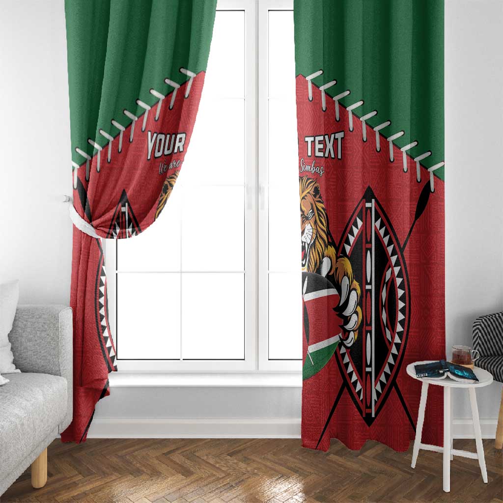 Custom Kenya Rugby Window Curtain We Are Simbas