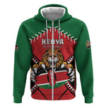 Custom Kenya Rugby Zip Hoodie We Are Simbas