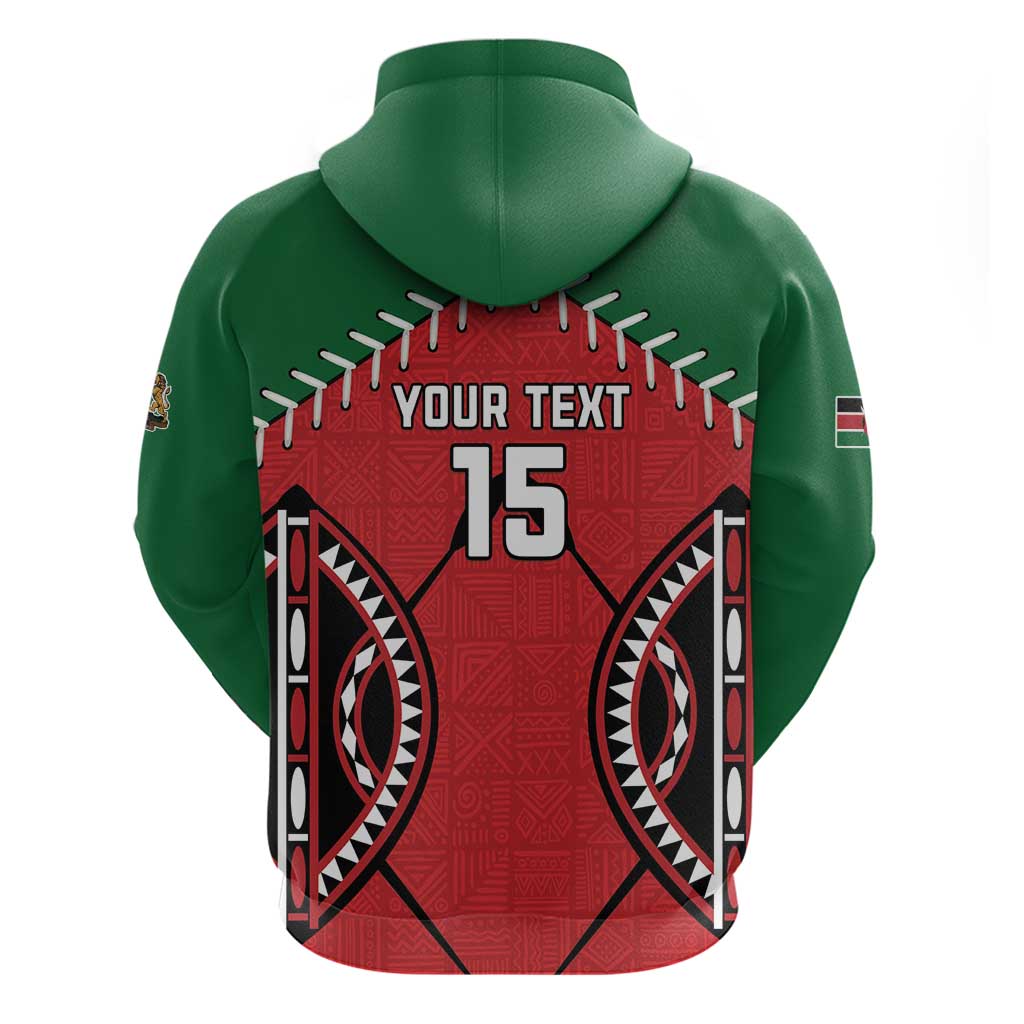 Custom Kenya Rugby Zip Hoodie We Are Simbas