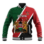 Personalised Kenya Baseball Jacket Flag Style - African Pattern