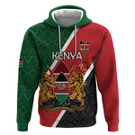 Personalised Kenya Hoodie Flag Style - African Pattern
