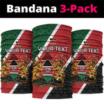 Personalised Kenya Neck Gaiter Flag Style - African Pattern LT15