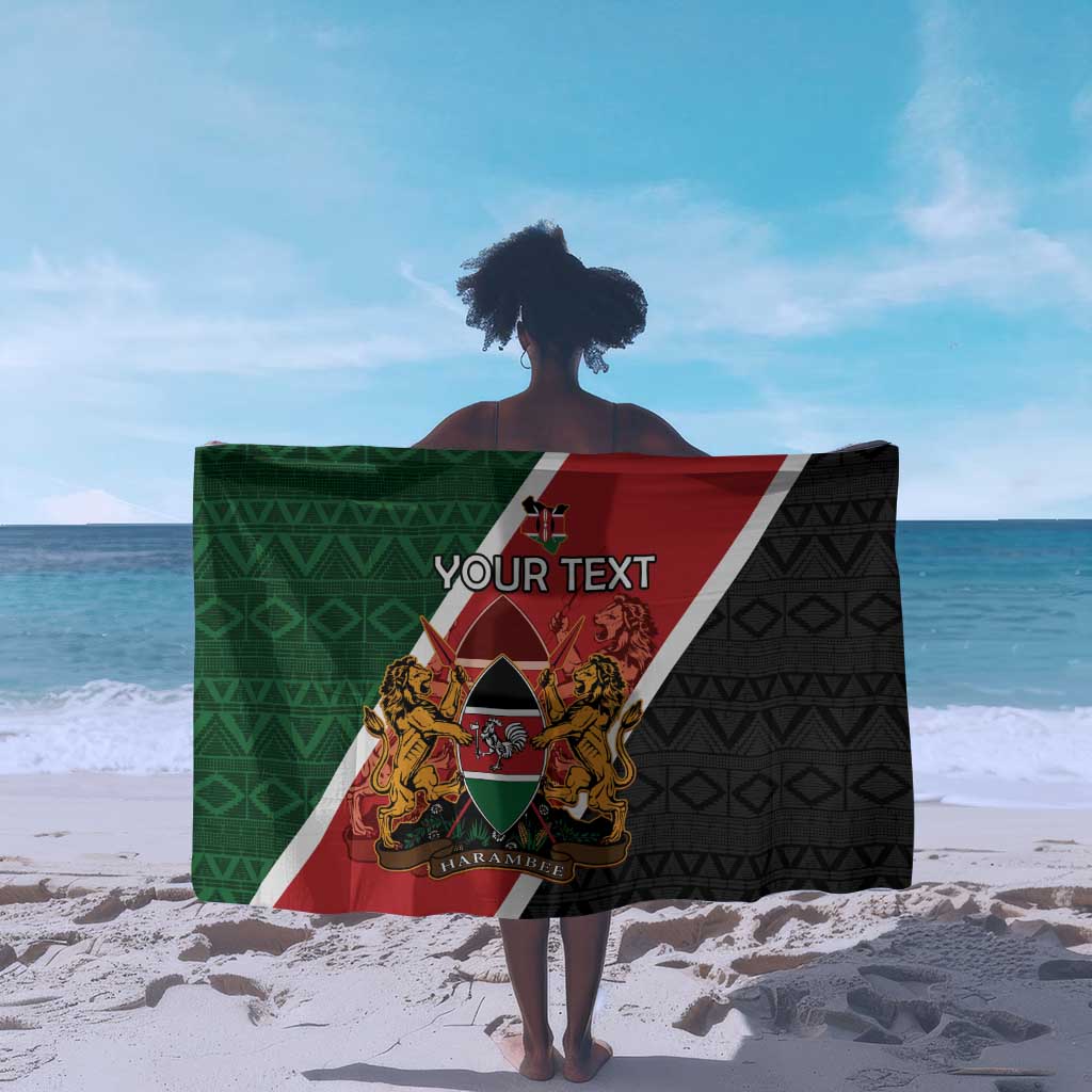 Personalised Kenya Sarong Flag Style - African Pattern