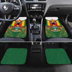 Personalised Zimbabwe Independence Day Car Mats Coat Of Arms Fire Lilies