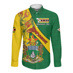 Personalised Proudly Zimbabwe Long Sleeve Button Shirt Happy Independence Day