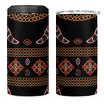 Cameroon Traditional Toghu Pattern 4 in 1 Can Cooler Tumbler