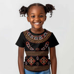 Cameroon Traditional Toghu Pattern Kid T shirt