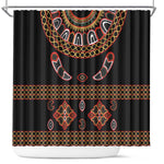 Cameroon Traditional Toghu Pattern Shower Curtain