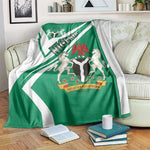Nigeria Coat Of Arms Sporty Style Blanket
