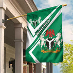 Nigeria Coat Of Arms Sporty Style Garden Flag
