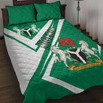 Nigeria Coat Of Arms Sporty Style Quilt Bed Set