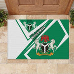 Nigeria Coat Of Arms Sporty Style Rubber Doormat
