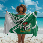 Nigeria Coat Of Arms Sporty Style Sarong