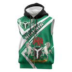 Nigeria Coat Of Arms Sporty Style Sleeveless Zip Hoodie - African Pride
