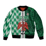 Custom Nigeria Football Bomber Jacket Go Champions
