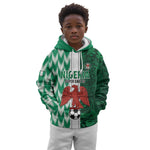 Custom Nigeria Football Kid Hoodie Go Champions