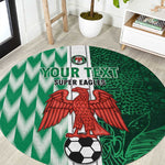 Custom Nigeria Football Round Carpet Go Champions