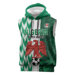Custom Nigeria Football Sleeveless Hoodie Go Champions - African Pride