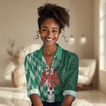 Custom Nigeria Football Women Casual Shirt Go Champions