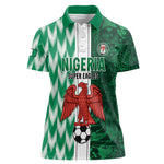 Custom Nigeria Football Women Polo Shirt Go Champions